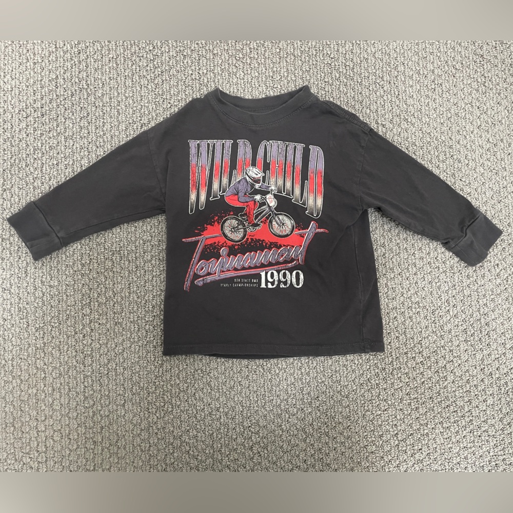 Cotton on Kids “wild child” long sleeve motorcycle tee